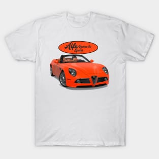 ALFA ROMEO 8C SPIDER Orange T-Shirt